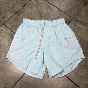 FP Movement by Free People Blue In The Wild Hiking Utility Shorts Sz M Gorpcore